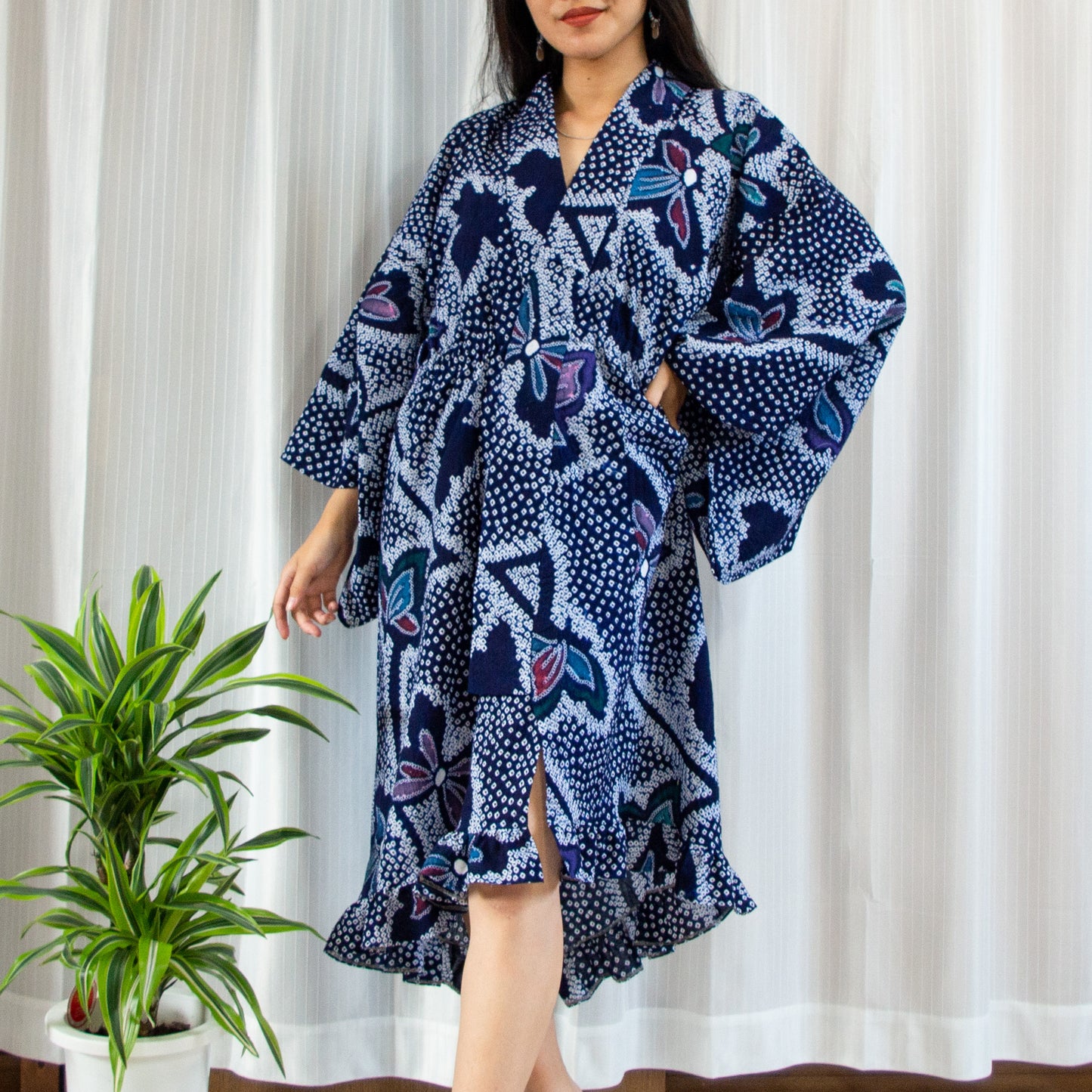 MTO Kimono Dress Mini -Abuku-