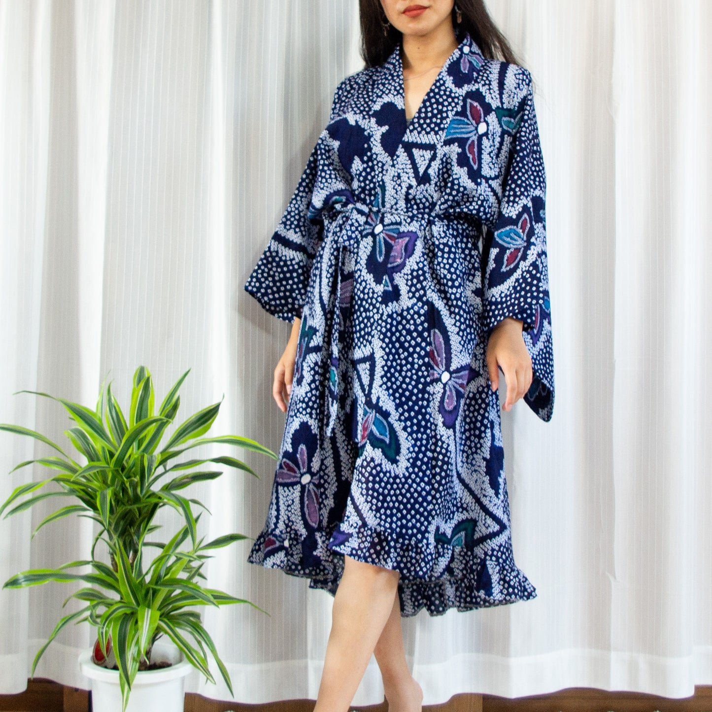 MTO Kimono Dress Mini -Abuku-