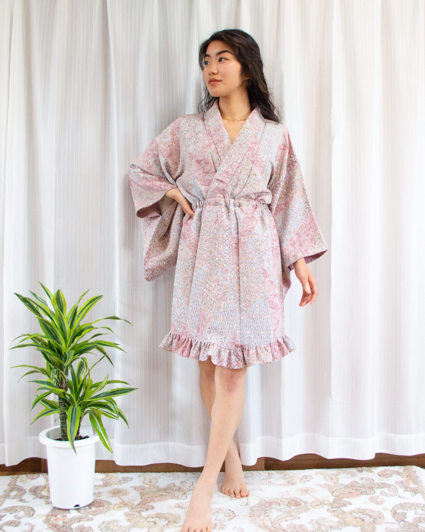 MTO Kimono Dress Mini -Otohime-