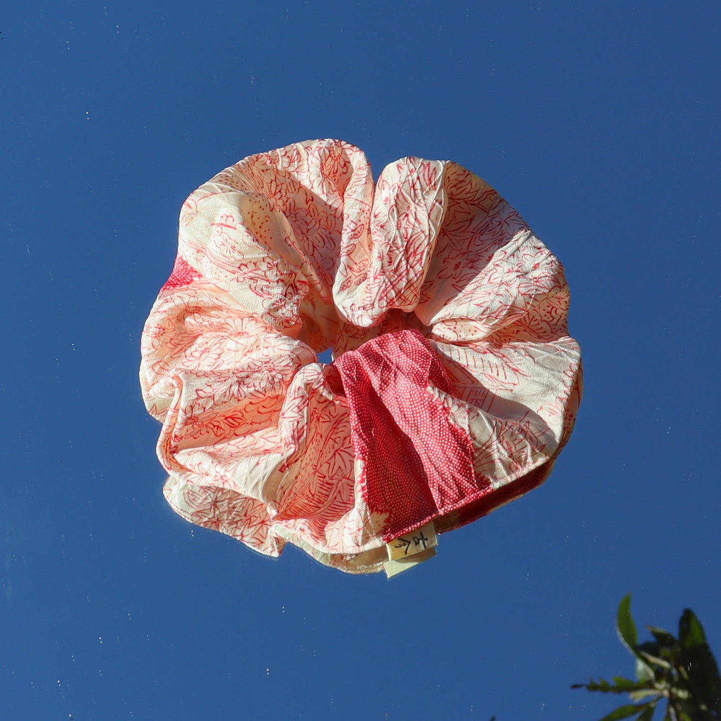 Pre-loved Kimono Scrunchie -Cotton Candy-