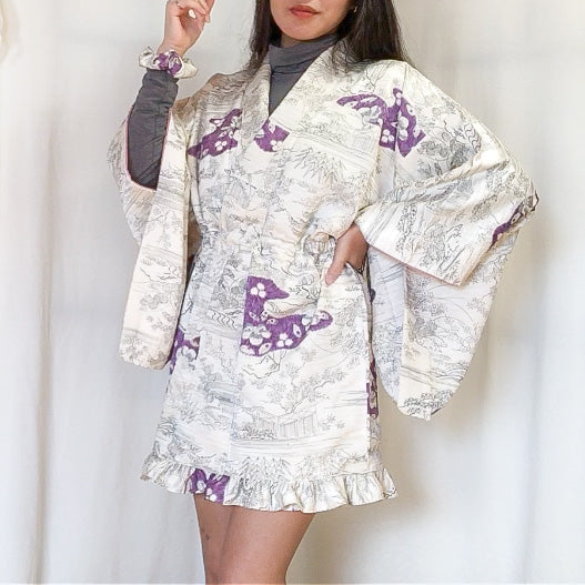 MTO Kimono Dress Mini -Nadeshiko-